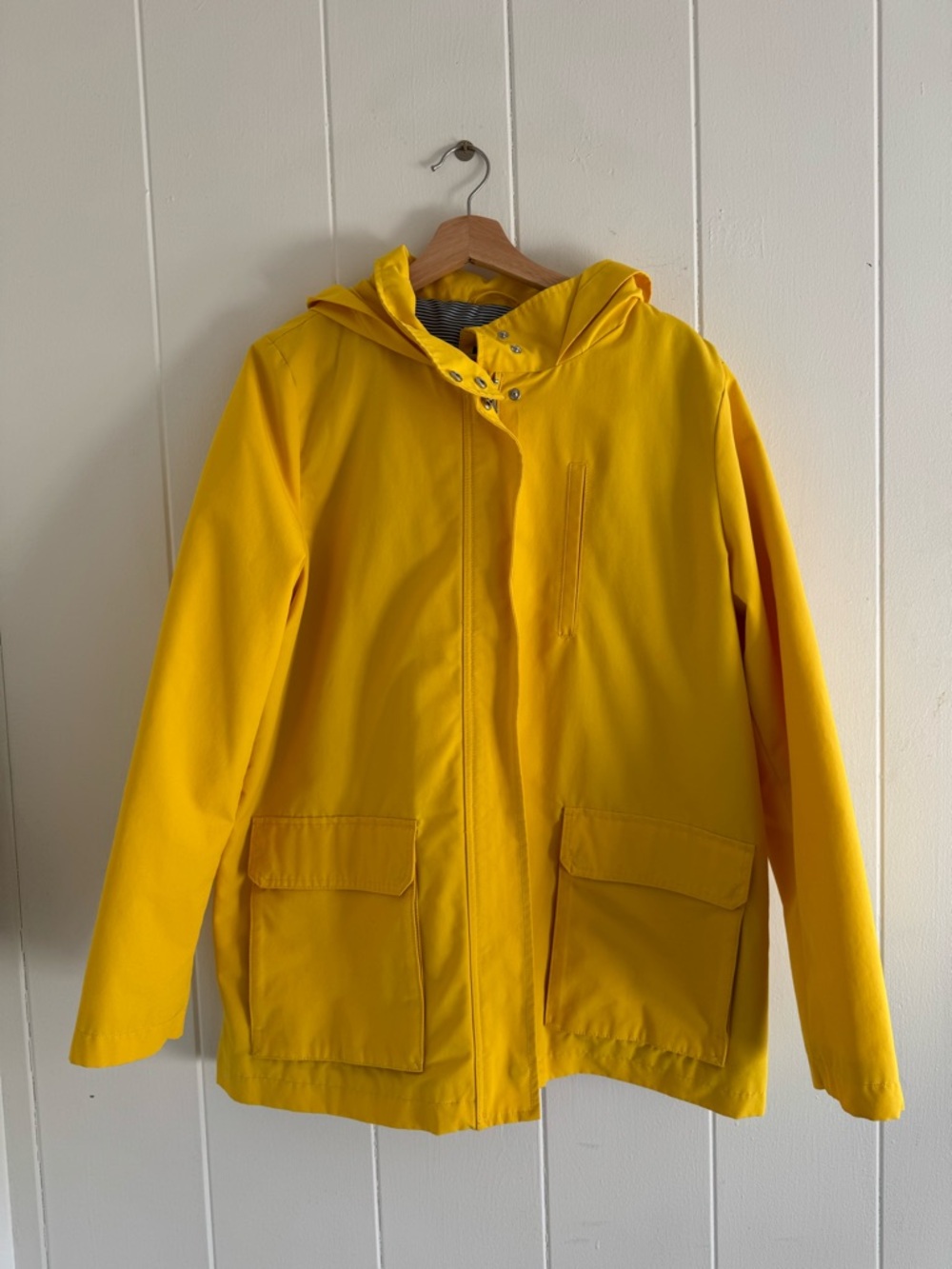 GAP Yellow and Black Striped Lined Jacket